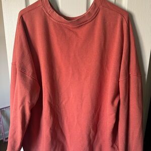 Cute peach time and tru sweater!